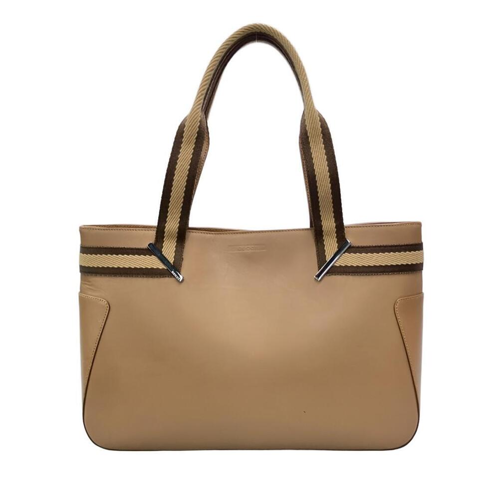 Gucci camel leather tote Shoulder bag Sherry Line Tan